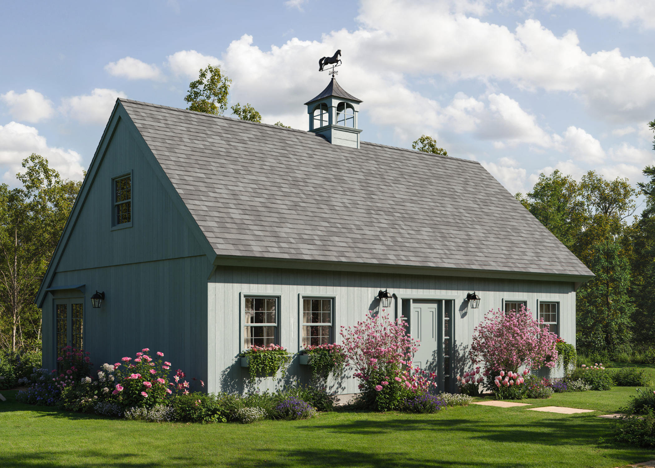 The Revere ADU — compact single story post and beam barn with two bedrooms